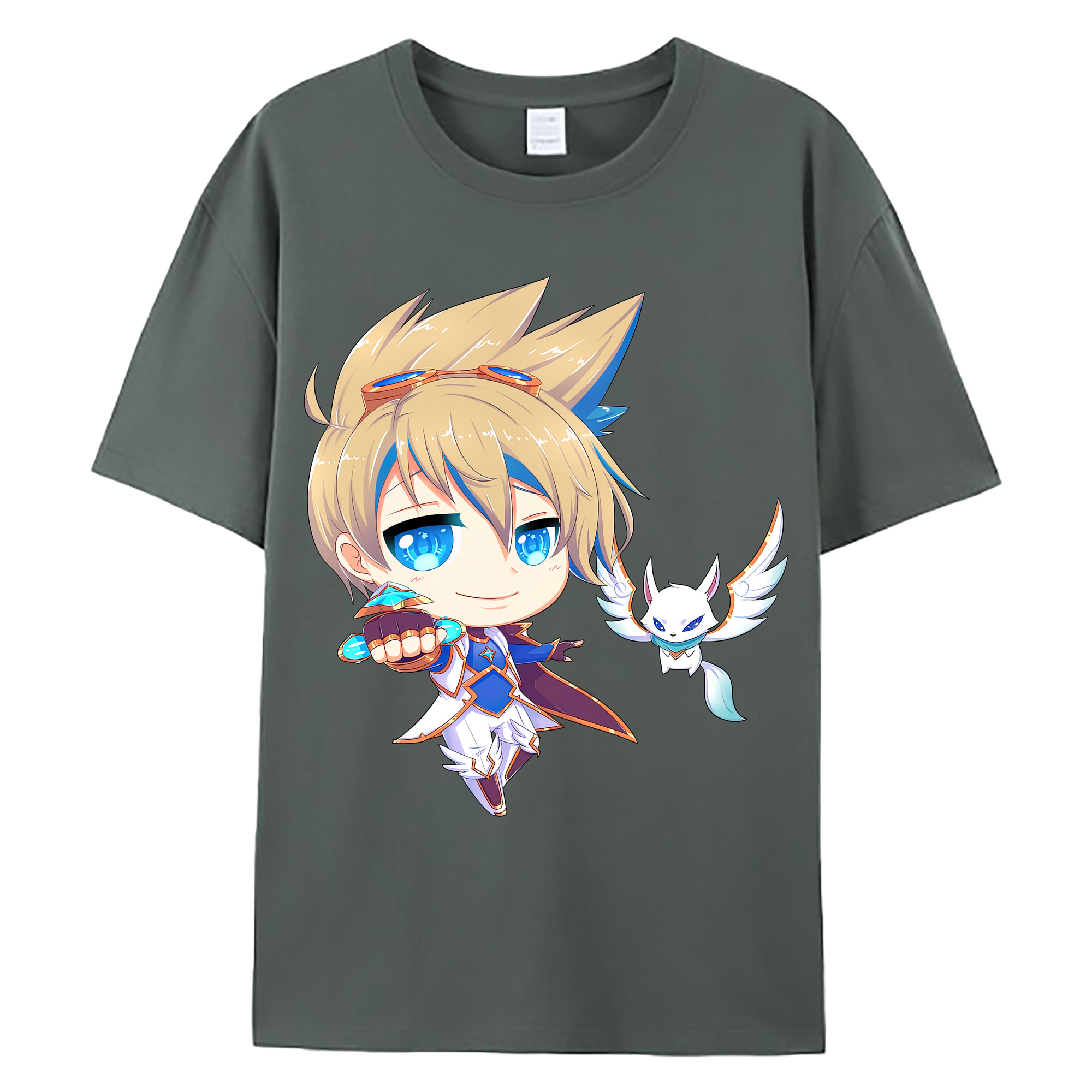（画像用） リーグ・オブ・レジェンド League of Legends LOL 綿100％ メンズ半袖Tシャツ｜肌触りやわらか＆通気性